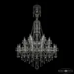Подвесная люстра Bohemia Ivele Crystal 1415 1415/16+8+4/400/XL-185/2d Ni