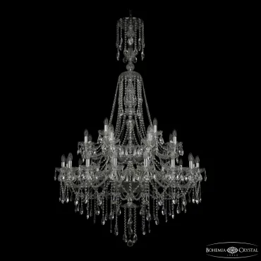 Люстра Bohemia Ivele Crystal 1415 1415/16+8+4/400/XL-185/2d Ni