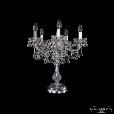 Настольная лампа Bohemia Ivele Crystal 1409 1409L/5/141-47 Ni
