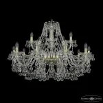 Подвесная люстра Bohemia Ivele Crystal 1409 1409/10+5/360 G