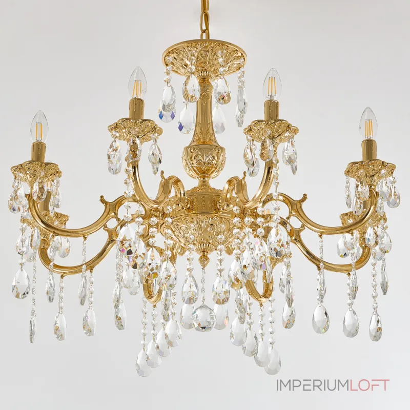 Подвесная люстра Bohemia Ivele Crystal AL7801 AL78101/8/250 A G Подвесная люстра Bohemia Ivele Crystal AL7801 AL78101/8/250 A G