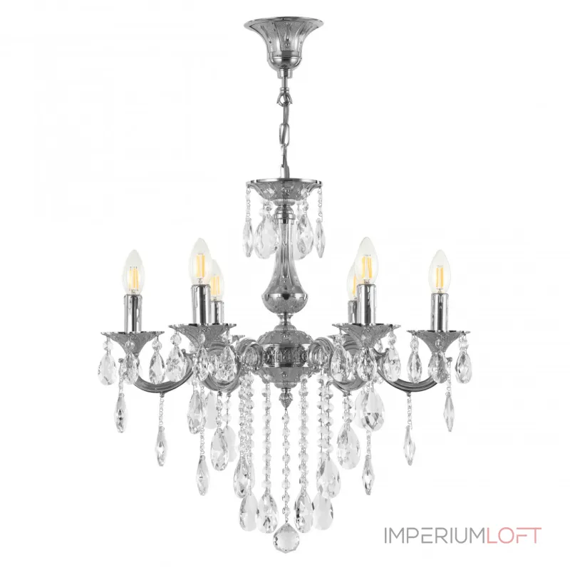 Подвесная люстра Bohemia Ivele Crystal AL77 AL77101/6/175 B Ni