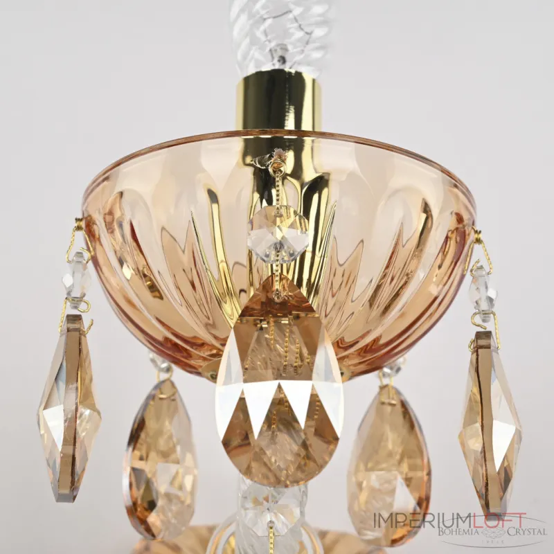 Бра Bohemia Ivele Crystal 5413 5413B/1/165 G Amber/M-1H K721 Бра Bohemia Ivele Crystal 5413 5413B/1/165 G Amber/M-1H K721