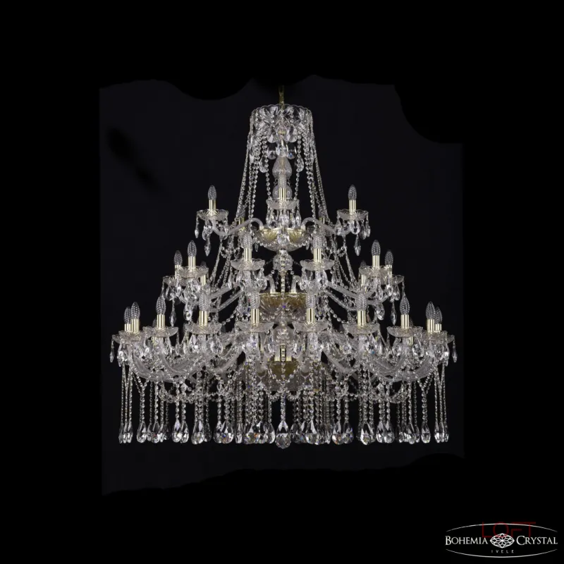 Подвесная люстра Bohemia Ivele Crystal 1413 1413/20+10+5/460/3d G