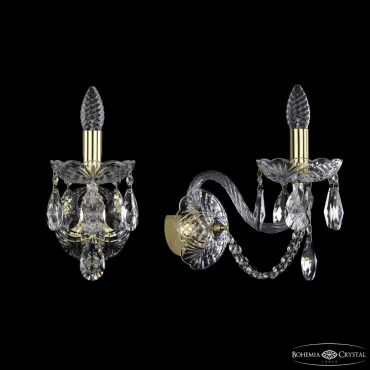Бра Bohemia Ivele Crystal 1402 1402B/1/195/XL G Бра Bohemia Ivele Crystal 1402 1402B/1/195/XL G