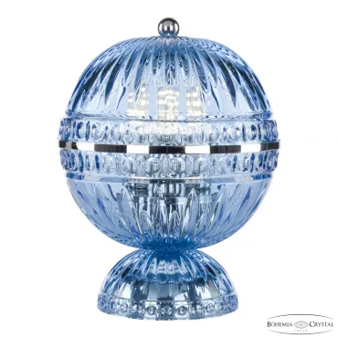 Настольная лампа Bohemia Ivele Crystal 5480 5480L/17 Ni Aquamarine/M-1G Настольная лампа Bohemia Ivele Crystal 5480 5480L/17 Ni Aquamarine/M-1G