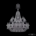 Подвесная люстра Bohemia Ivele Crystal 1409 1409/20+10+5/400/XL-152/2d Ni