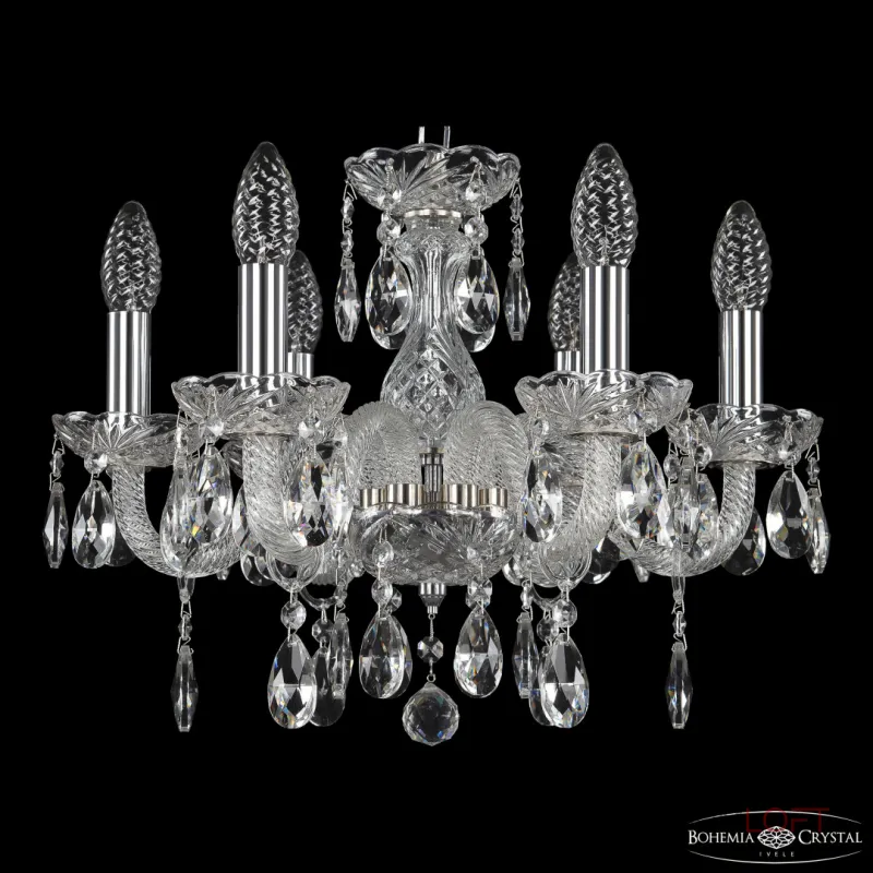 Подвесная люстра Bohemia Ivele Crystal 117 117/6/141 Ni