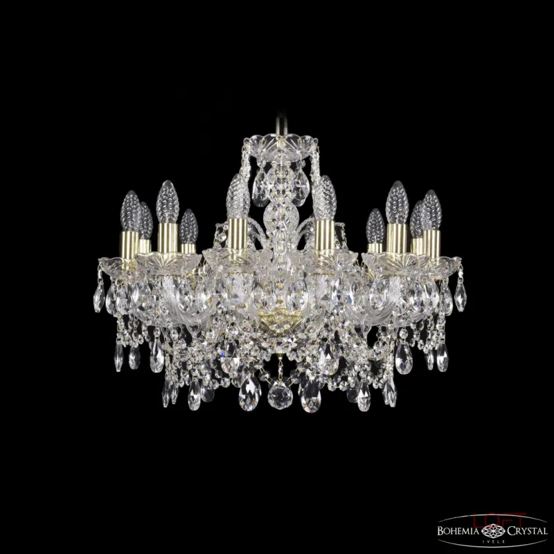 Подвесная люстра Bohemia Ivele Crystal 1411 1411/12/195 G Подвесная люстра Bohemia Ivele Crystal 1411 1411/12/195 G