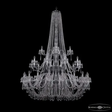 Подвесная люстра Bohemia Ivele Crystal 1403 1403/20+10+5/530/h-203/3d Ni