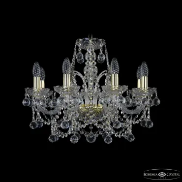 Подвесная люстра Bohemia Ivele Crystal 1411 1411/8/195 G Balls Подвесная люстра Bohemia Ivele Crystal 1411 1411/8/195 G Balls