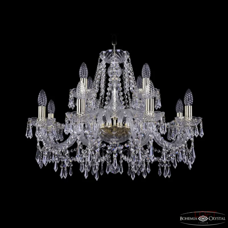 Подвесная люстра Bohemia Ivele Crystal 1403 1403/8+4/240 G