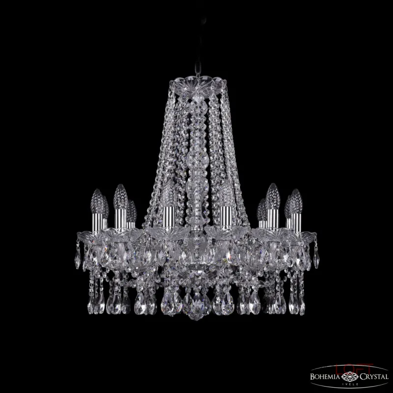 Подвесная люстра Bohemia Ivele Crystal 1413 1413/12/200/h-60 Ni Подвесная люстра Bohemia Ivele Crystal 1413 1413/12/200/h-60 Ni