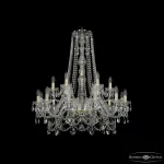 Подвесная люстра Bohemia Ivele Crystal 1411 1411/12+6/300/h-94 G