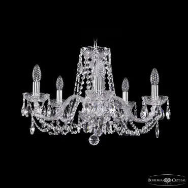 Подвесная люстра Bohemia Ivele Crystal 1402 1402/5/195 Ni