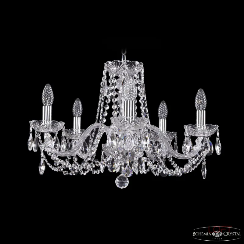 Подвесная люстра Bohemia Ivele Crystal 1402 1402/5/195 Ni