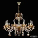 Подвесная люстра Bohemia Ivele Crystal 5417 5417/10/240 G Amber/M-1H K721
