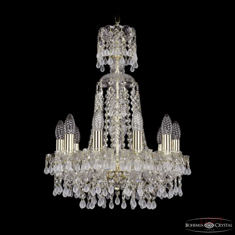 Подвесная люстра Bohemia Ivele Crystal 1410 1410/10/141/XL-58 G V0300 Подвесная люстра Bohemia Ivele Crystal 1410 1410/10/141/XL-58 G V0300