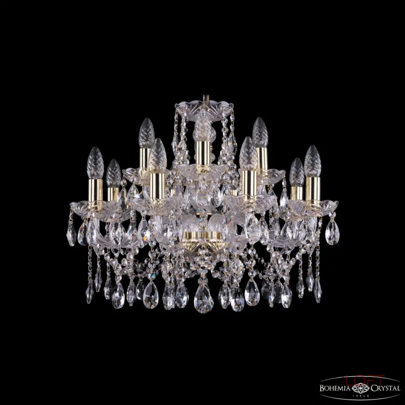 Подвесная люстра Bohemia Ivele Crystal 1413 1413/8+4/200 G