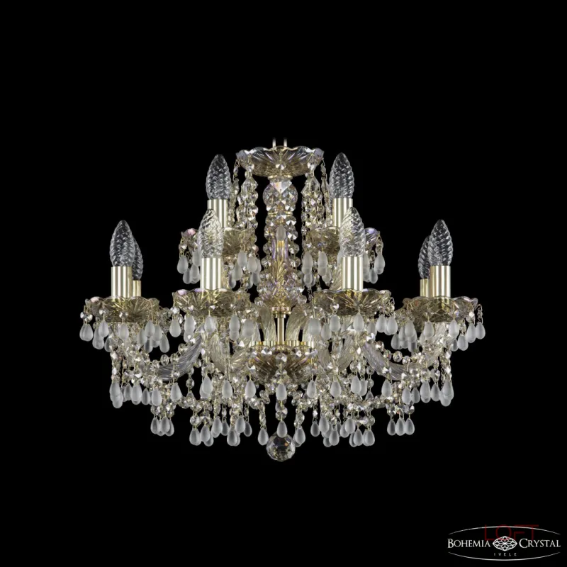 Подвесная люстра Bohemia Ivele Crystal 1410 1410/8+4/195 G V0300 M801