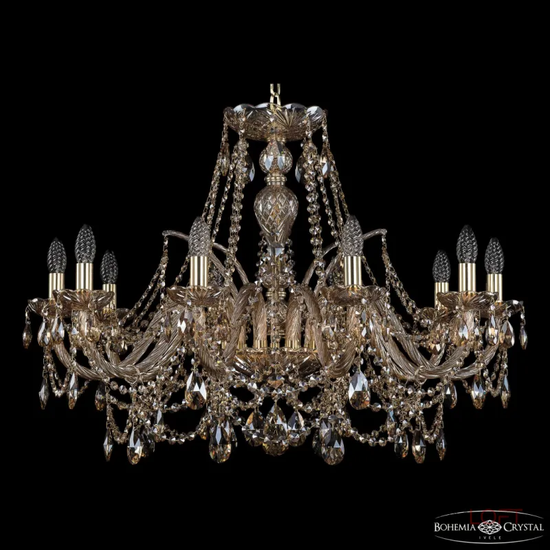 Подвесная люстра Bohemia Ivele Crystal 1411 1411/10/300 G M721