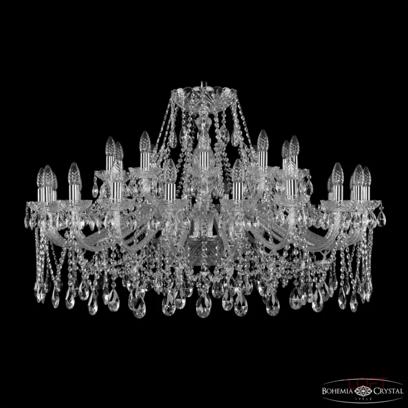 Подвесная люстра Bohemia Ivele Crystal 1413 1413/20+10/400 Ni