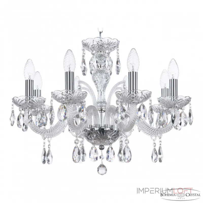 Подвесная люстра Bohemia Ivele Crystal 118 118/8/195 Ni Подвесная люстра Bohemia Ivele Crystal 118 118/8/195 Ni