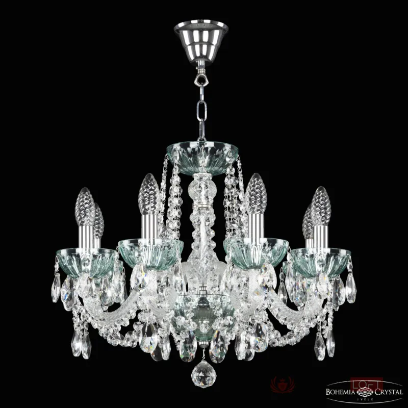 Люстра Bohemia Ivele Crystal 5402 5402/8/165 Ni Birusa/M-1H от ImperiumLoft