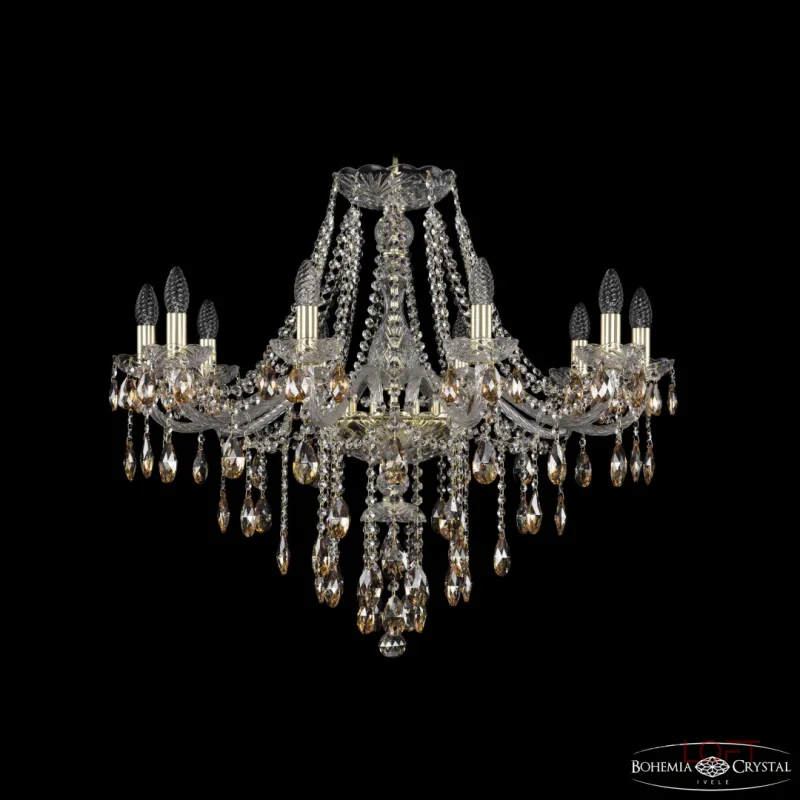 Подвесная люстра Bohemia Ivele Crystal 1415 1415/10/300 G K721