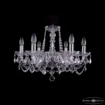 Подвесная люстра Bohemia Ivele Crystal 1402 1402/6/195 Ni Leafs