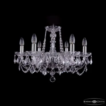 Подвесная люстра Bohemia Ivele Crystal 1402 1402/6/195 Ni Leafs