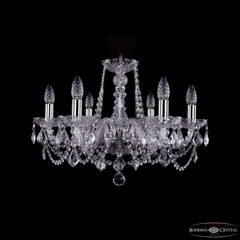 Подвесная люстра Bohemia Ivele Crystal 1402 1402/6/195 Ni Leafs