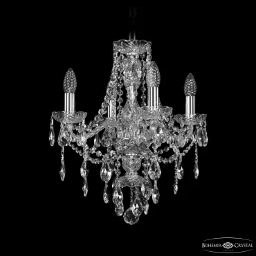 Подвесная люстра Bohemia Ivele Crystal 1415 1415/4/141 Ni Подвесная люстра Bohemia Ivele Crystal 1415 1415/4/141 Ni