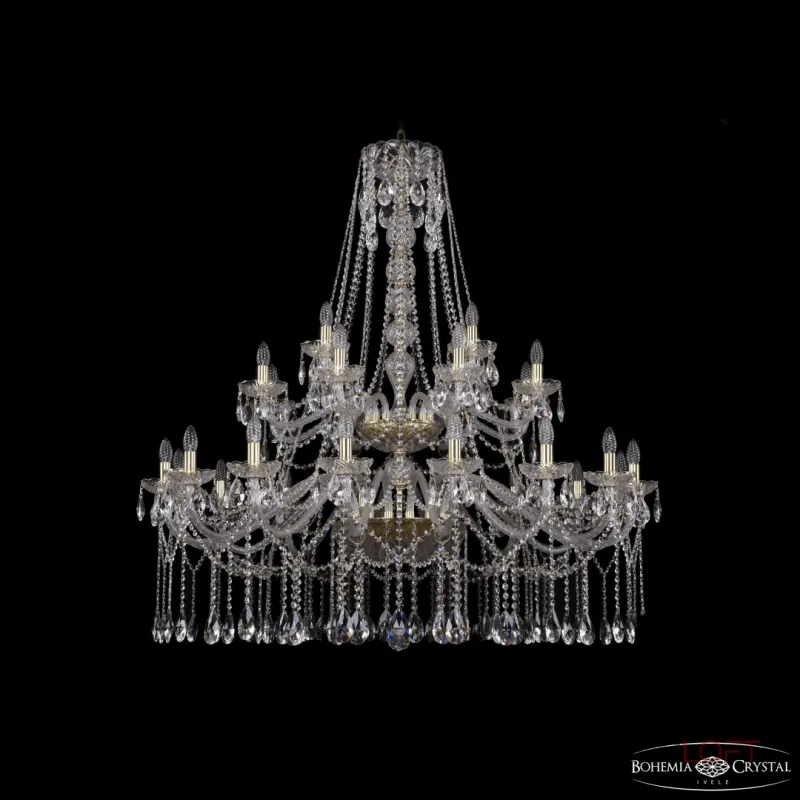 Подвесная люстра Bohemia Ivele Crystal 1413 1413/16+8+4/460/2d G