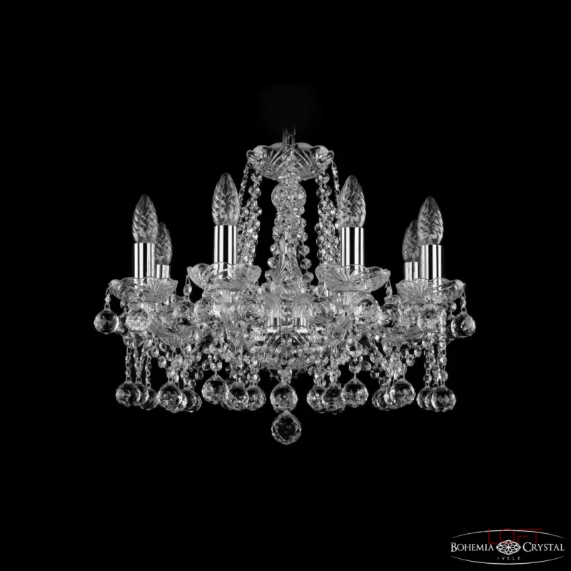 Подвесная люстра Bohemia Ivele Crystal 1413 1413/8/165 Ni Balls Подвесная люстра Bohemia Ivele Crystal 1413 1413/8/165 Ni Balls