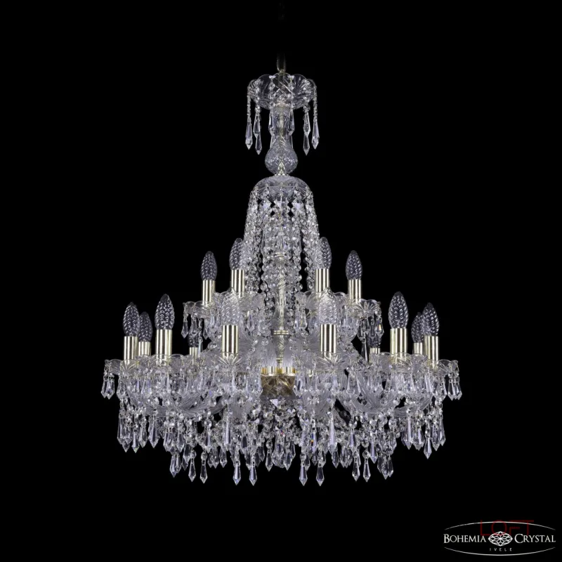Подвесная люстра Bohemia Ivele Crystal 1403 1403/12+6/240/XL-80 G