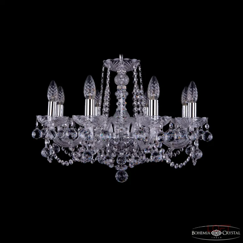 Подвесная люстра Bohemia Ivele Crystal 1402 1402/8/195 Ni Balls