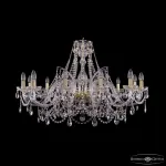 Подвесная люстра Bohemia Ivele Crystal 1411 1411/12/360 G