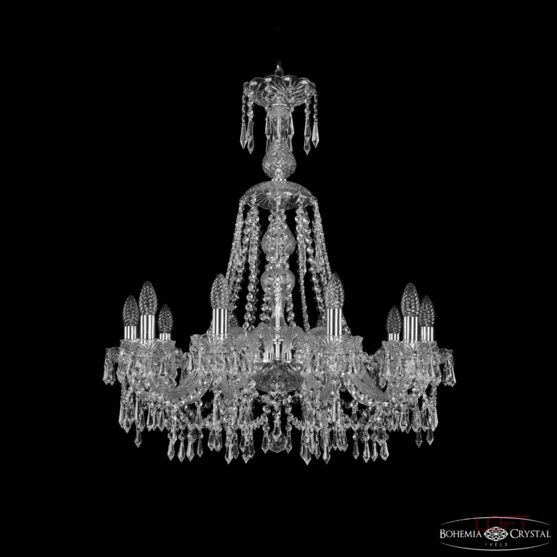 Подвесная люстра Bohemia Ivele Crystal 1403 1403/10/240/XL-75 Ni Подвесная люстра Bohemia Ivele Crystal 1403 1403/10/240/XL-75 Ni