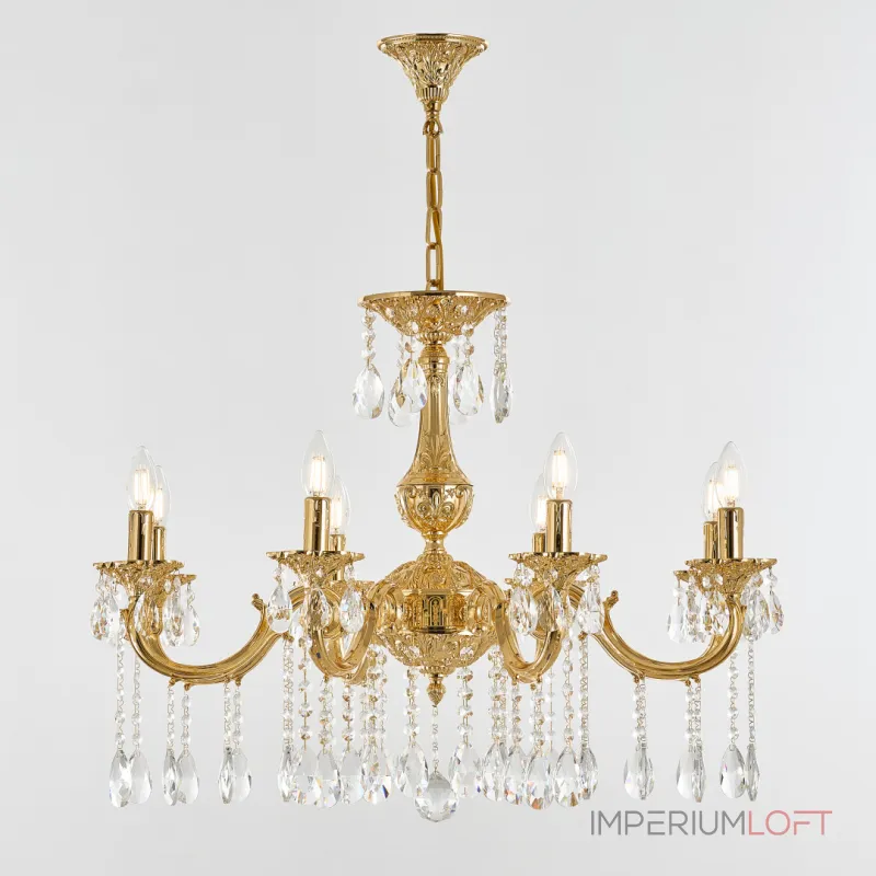 Подвесная люстра Bohemia Ivele Crystal AL7801 AL78101/8/250 A G Подвесная люстра Bohemia Ivele Crystal AL7801 AL78101/8/250 A G