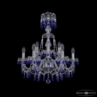 Подвесная люстра Bohemia Ivele Crystal 1410 1410/6+3/195/XL-66 Ni V3001