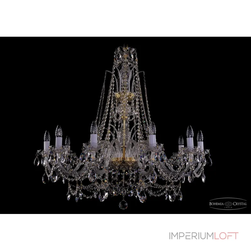 Подвесная люстра Bohemia Ivele Crystal 1411 1411/10/360/XL-87 G Подвесная люстра Bohemia Ivele Crystal 1411 1411/10/360/XL-87 G