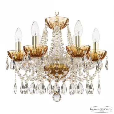 Подвесная люстра Bohemia Ivele Crystal 5413 5413/6/141 G Amber/M-1H Подвесная люстра Bohemia Ivele Crystal 5413 5413/6/141 G Amber/M-1H