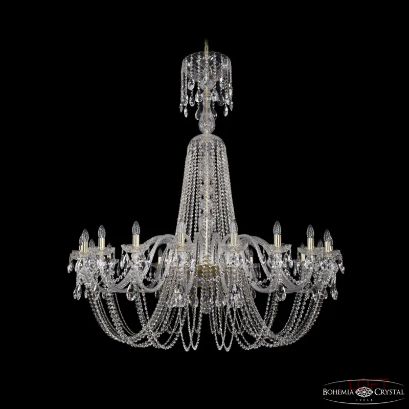 Подвесная люстра Bohemia Ivele Crystal 1402 1402/20/530/XL-164 G