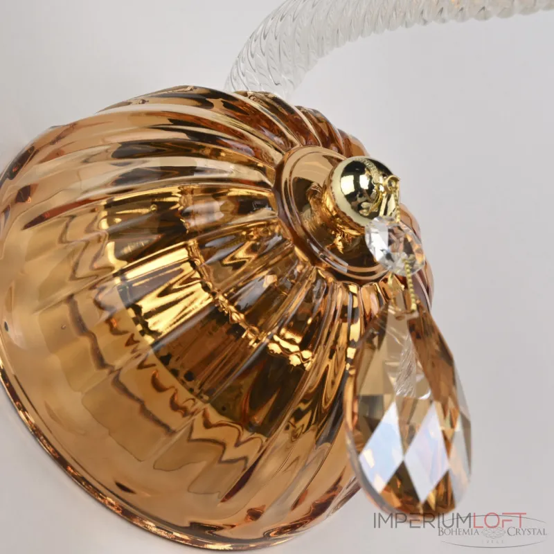 Бра Bohemia Ivele Crystal 5413 5413B/1/165 G Amber/M-1H K721 Бра Bohemia Ivele Crystal 5413 5413B/1/165 G Amber/M-1H K721