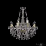 Подвесная люстра Bohemia Ivele Crystal 1409 1409/8+4/195/h-62 G