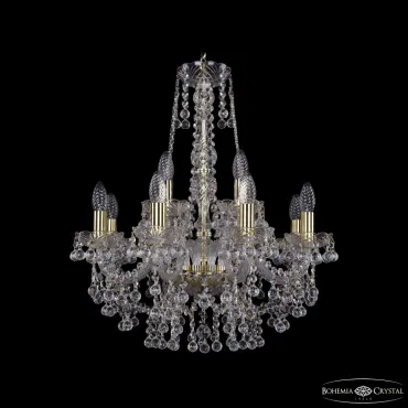Подвесная люстра Bohemia Ivele Crystal 1409 1409/8+4/195/h-62 G Подвесная люстра Bohemia Ivele Crystal 1409 1409/8+4/195/h-62 G