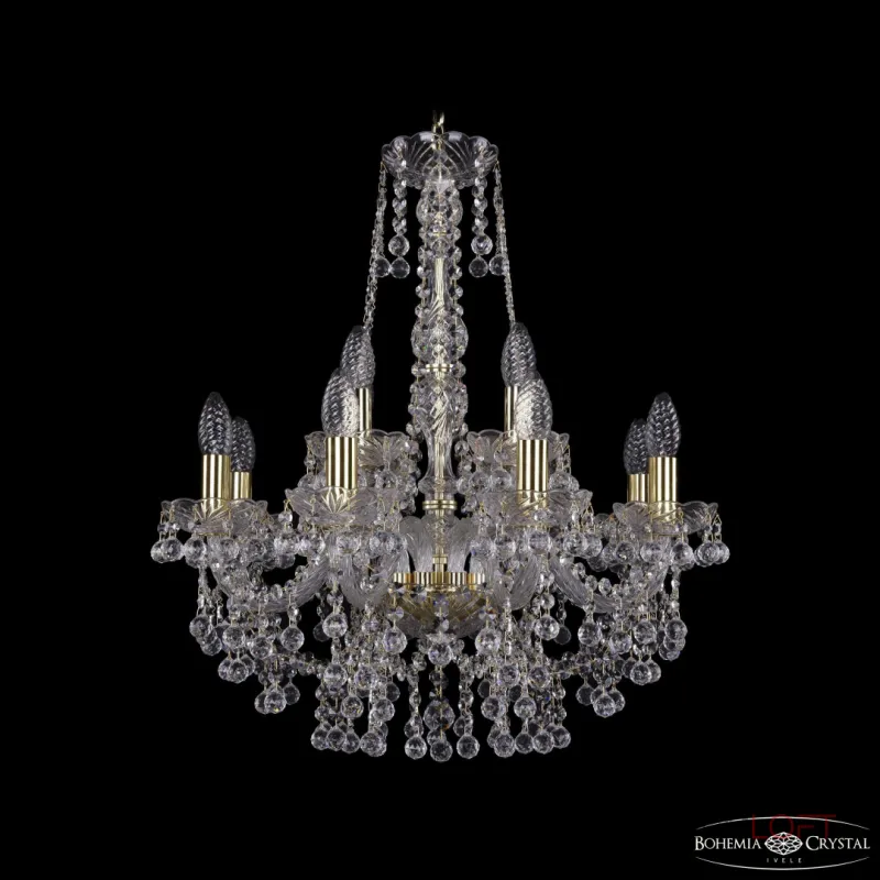 Подвесная люстра Bohemia Ivele Crystal 1409 1409/8+4/195/h-62 G Подвесная люстра Bohemia Ivele Crystal 1409 1409/8+4/195/h-62 G