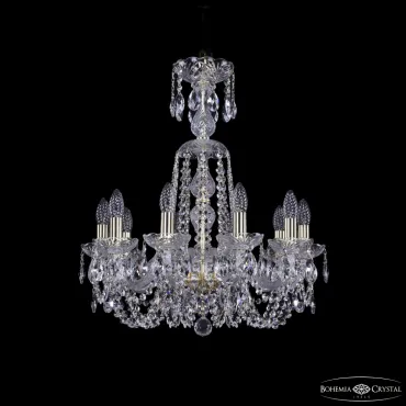 Подвесная люстра Bohemia Ivele Crystal 1402 1402/10/195/XL-64 G