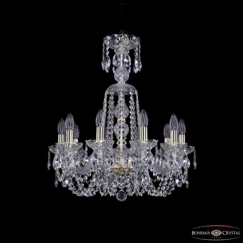 Подвесная люстра Bohemia Ivele Crystal 1402 1402/10/195/XL-64 G